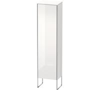 Duravit XSquare armoire haute verticale 50,0x35,6 cm, 1 porte, charnière de la porte droite, 4 étagères en verre, XS1314R2222, XS1314R2222, Colorazione: Decoro bianco lucido