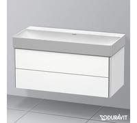 Duravit XSquare lavabo con mobile XSquare, 2 scomparti estraibili, 2353100070+XS416301818, XSquare; DuraSquare [Mobili da Bagno > Mobili con Lavabo Integrato]