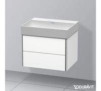 Duravit XSquare lavabo con mobile XSquare, 2 scomparti estraibili, 2353600070+XS416101818, XSquare; DuraSquare [Mobili da Bagno > Mobili con Lavabo Integrato]