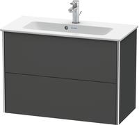 Duravit XSquare Meuble sous-lavabo Compact, suspendu, 2 tiroirs, 810x560x388mm, XS416604949, XS416604949, Colorazione: Grafite opaco Decor