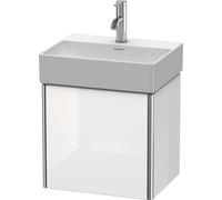 Duravit XSquare Meuble sous-lavabo suspendu, 1 porte butée à droite, 434x397x340mm, XS4060R2222, XS4060R2222, Colorazione: Decoro bianco lucido