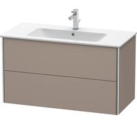 Duravit XSquare Meuble sous-lavabo suspendu, 2 tiroirs, 1010x560x478mm, XS417304343, XS417304343, Colorazione: Basalto opaco decoro opaco