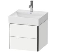 Duravit XSquare Meuble sous-lavabo suspendu, 2 tiroirs, 484x397x460mm, XS416000707, XS416000707, Colorazione: Grigio cemento Opaco