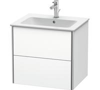Duravit XSquare Meuble sous-lavabo suspendu, 2 tiroirs, 610x560x478mm, XS417101818, XS417101818, Colorazione: Bianco opaco Decor bianco opaco