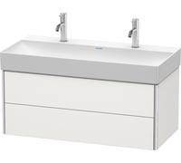 Duravit XSquare Meuble sous-lavabo suspendu, 2 tiroirs, 984x397x460mm, XS416303939, XS416303939, Colorazione: Nordic White laccato opaco seta bianco nordico