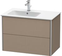 Duravit XSquare Meuble sous-lavabo suspendu, 2 tiroirs, vasque à gauche, 810x560x478mm, XS417607575, XS417607575, Colorazione: lino