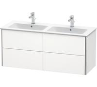 Duravit XSquare Meuble sous-lavabo suspendu, 4 tiroirs, 1280x560x478mm, XS417503636, XS417503636, Colorazione: Laccato bianco seta opaco