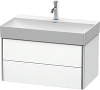 Duravit XSquare Meuble sous-lavabo suspendu 78,4x46,0 cm, 2 tiroirs, pour lavabo DuraSquare 235380, XS416201818, XS416201818, Colorazione: Bianco opaco Decor bianco opaco