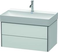 Duravit XSquare Meuble sous-lavabo suspendu 78,4x46,0 cm, 2 tiroirs, pour lavabo DuraSquare 235380, XS416203636, XS416203636, Colorazione: Laccato bianco seta opaco