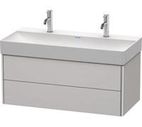 Duravit XSquare Meuble sous-lavabo suspendu 98,4 46,0 cm, 2 tiroirs, pour lavabo DuraSquare 235310, XS416303939, XS416303939, Colorazione: Nordic White laccato opaco seta bianco nordico
