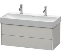 Duravit XSquare Meuble sous-lavabo suspendu 98,4 46,0 cm, 2 tiroirs, pour lavabo DuraSquare 235310, XS416300707, XS416300707, Colorazione: Grigio cemento Opaco