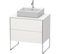Duravit XSquare Meuble sous-vasque sur console au sol, 2 tiroirs, 800x778x548mm, XS492003939, XS492003939, Colorazione: Nordic White laccato opaco seta bianco nordico