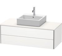 Duravit XSquare Meuble sous-vasque sur console suspendu, 2 tiroirs, 1200x400x548mm, XS491203636, XS491203636, Colorazione: Laccato bianco seta opaco