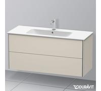 Duravit XSquare Meuble sous-lavabo suspendu, 2 tiroirs, 1210x560x478mm, XS417409191, XS417409191, Colorazione: Taupe Opaco