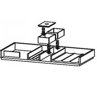 Duravit XSquare système d'aménagement pour largeurs de caisson 64,0 cm, sans découpe pour siphon, position à gauche, UV9785L7777, UV9785L7777, Colorazione: Noce massello