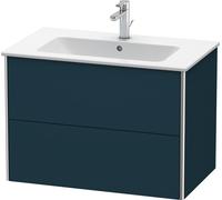 Duravit XSquare Vanity, meuble sous-lavabo mural 81,0 x 47,8 cm, 2 tiroirs, pour lavabo ME by Starck 233683, XS417209898, XS417209898, Colorazione: Laccato opaco seta blu notte