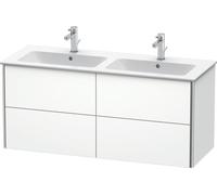 Duravit XSquare Vanity unit à suspension murale 128,0 x 47,8 cm, 4 tiroirs, pour lavabo ME by Starck 233613, XS417501818, XS417501818, Colorazione: Bianco opaco Decor bianco opaco