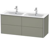 Duravit XSquare Vanity unit à suspension murale 128,0 x 47,8 cm, 4 tiroirs, pour lavabo ME by Starck 233613, XS417509292, XS417509292, Colorazione: Grigio pietra Vernice opaca Seta opaco