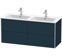 Duravit XSquare Vanity unit à suspension murale 128,0 x 47,8 cm, 4 tiroirs, pour lavabo ME by Starck 233613, XS417509898, XS417509898, Colorazione: Laccato opaco seta blu notte