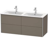Duravit XSquare Vanity unit à suspension murale 128,0 x 47,8 cm, 4 tiroirs, pour lavabo ME by Starck 233613, XS417509090, XS417509090, Colorazione: Flanella Grigio seta opaco laccato opaco