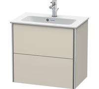 Duravit XSquare Vanity unit Compact mural 61,0x38,8 cm, 2 tiroirs, pour lavabo ME by Starck 234263, XS416509191, XS416509191, Colorazione: Taupe Opaco