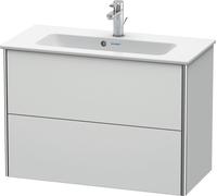 Duravit XSquare Vanity unit Compact mural 81,0x38,8 cm, 2 tiroirs, pour lavabo ME by Starck 234283, XS416603636, XS416603636, Colorazione: Laccato bianco seta opaco