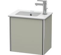 Duravit XSquare Vanity unit mural 41,0 x 28,9 cm, 1 porte, charnière à droite, pour lavabo ME by Starck 072343, XS4170R6060, XS4170R6060, Colorazione: Taupe seta opaco laccato opaco