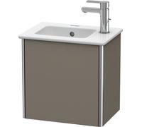 Duravit XSquare Vanity unit mural 41,0 x 28,9 cm, 1 porte, suspendue à gauche, pour lavabo ME by Starck 072343, XS4170L9090, XS4170L9090, Colorazione: Flanella Grigio seta opaco laccato opaco