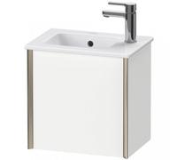 Duravit XViu 4024 Meuble sous-lavabo suspendu, 1 butée de porte gauche, pour lavabo ME by Starck 072343, 410x290 mm, XV4024LB172, XV4024LB172, Colorazione: champagner matt/eiche dark geb.