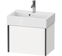 Duravit XViu 4216 Meuble sous-lavabo mural Compact, 1 tiroir, pour lavabo ME by Starck 236860, 58,4x38,4 mm, XV42160B272, XV42160B272, Colorazione: nero mat/eiche dark geb.