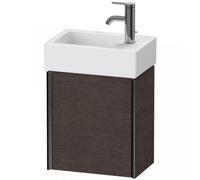 Duravit XViu 4230L Meuble sous-lavabo suspendu, 1 porte pivotante à gauche, pour lavabo Vero Air 072438, 364x234 mm, XV4230LB272, XV4230LB272, Colorazione: nero mat/eiche dark geb.
