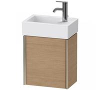 Duravit XViu 4230L Meuble sous-lavabo suspendu, 1 porte pivotante à gauche, pour lavabo Vero Air 072438, 364x234 mm, XV4230LB152, XV4230LB152, Colorazione: champagne opaco/rovere europeo