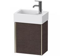 Duravit XViu 4230L Meuble sous-lavabo suspendu, 1 porte pivotante à gauche, pour lavabo Vero Air 072438, 364x234 mm, XV4230LB172, XV4230LB172, Colorazione: champagner matt/eiche dark geb.