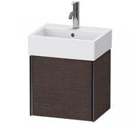 Duravit XViu 4231 Meuble sous-lavabo suspendu, 1 porte pivotante à gauche, pour lavabo Vero Air 072445, 434x334 mm, XV4231LB272, XV4231LB272, Colorazione: nero mat/eiche dark geb.