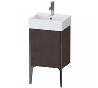 Duravit XViu 4531 Meuble sous-lavabo vertical, 1 butée à droite, pour lavabo Vero Air 072445, 434x334 mm, XV4531RB272, XV4531RB272, Colorazione: nero mat/eiche dark geb.