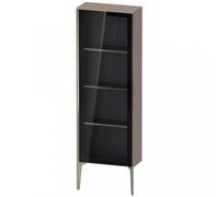 Duravit XViu XV1366 Armoire mi-haute avec porte vitrée, verticale, articulée à droite, 500x240 mm, hauteur 1330 mm, XV1366RB143, XV1366RB143, Colorazione: champagne opaco/basalto opaco
