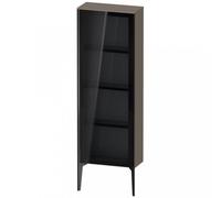 Duravit XViu XV1366 Armoire mi-haute avec porte vitrée verticale, pivotante à gauche, 500x240 mm, hauteur 1330 mm, XV1366LB290, XV1366LB290, Colorazione: nero opaco/grigio flanella sm.