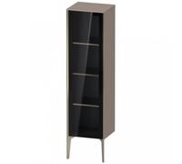 Duravit XViu XV1367 Armoire mi-haute avec porte vitrée verticale, articulée à gauche, 400x360 mm, hauteur 1330 mm, XV1367LB143, XV1367LB143, Colorazione: champagne opaco/basalto opaco