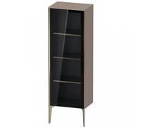 Duravit XViu XV1368 Armoire mi-haute avec porte vitrée, verticale, articulée à droite, 500x360 mm, hauteur 1330 mm, XV1368RB143, XV1368RB143, Colorazione: champagne opaco/basalto opaco