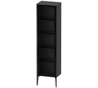 Duravit XViu XV1376 Armoire haute avec porte vitrée verticale, butée gauche, 500x360 mm, hauteur 1770 mm, XV1376LB249, XV1376LB249, Colorazione: nero opaco/grafite opaco