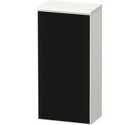 Duravit Zencha armoire mi-haute, 400x240x819mm, charnières à gauche, ZE1350L63840000, ZE1350L63840000, Colorazione: Parte anteriore: struttura a linee nere (vetro)/carcassa: supermatt bianco