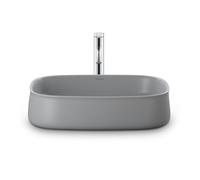 Lavabo da appoggio Duravit Zencha 550 mm, senza foro per il sneer, 237355, Colorazione: Raso grigio con Wondergliss