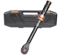 DURAXION Chiave dinamometrica da 3/8", scala di precisione a doppia gamma ± 3%, 5-50 ft.lb/6,8-67 Nm, chiavi dinamometriche a doppia direzione a 72 denti per riparazione di biciclette, moto e auto