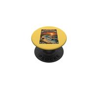 Durban Sud Africa Vintage Spiaggia Tramonto Onde PopSockets PopGrip Adesivo