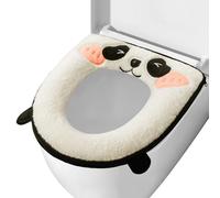 Durdiiy Coprisedili per WC più spessi, CopriWC, Sedili per WC, Sedile per WC Cuscino con maniglia e cerniera, lavabile e compatibile con tutti i sedili (Panda)