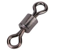 Durevole 50 Pezzi Connettore Girevole da Pesca in Acciaio Inossidabile Perno con Cuscinetto Girevole Rotante, Accessorio da Pesca Portatile Leggero # 10 9 Mm Argento 26,46 Libbre per Gli (#1)