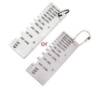 Durevole Acciaio Inox Foglio Spessore Calibro Saldatura Saldatrice Riga Filo