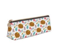 Durevole Astuccio Cute Hedgehog And Flowers Pattern Astucci Cancelleria Borsa Porta Penne per Ufficio Matite Adolescente