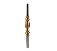 Durevole Bacchette Scale Balaustra Bianco/Oro 565 X 25mm Accesso Balcone