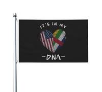 Durevole Bandiera da giardino Central African Republic It's In My DNA Central African USA Flag Antivento Bandiera resistente alle intemperie 3x5 Ft per Feste e celebrazioni,Spazi interni